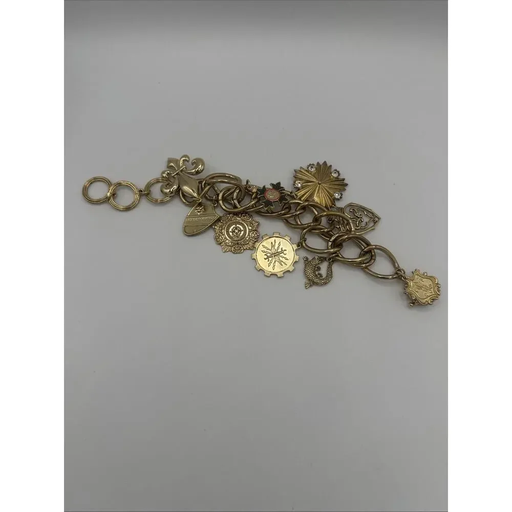 Miss Tina Taste of Couture Gold Bracelet with TM Circular Monogram